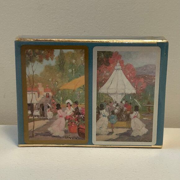 Impressionism Art Painting Playing Cards Luigi Cagliani Congress MCM Double Deck - Picture 2 of 6